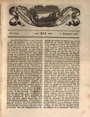 Regensburger Zeitung Freitag 8. September 1837