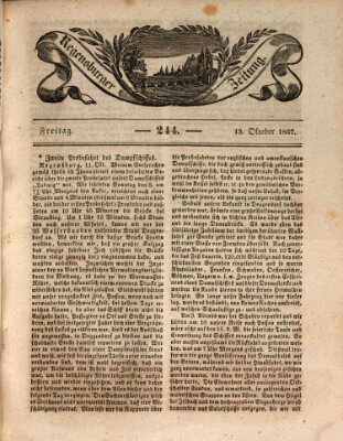 Regensburger Zeitung Freitag 13. Oktober 1837