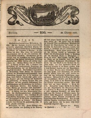 Regensburger Zeitung Freitag 20. Oktober 1837