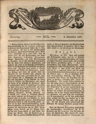 Regensburger Zeitung Montag 6. November 1837