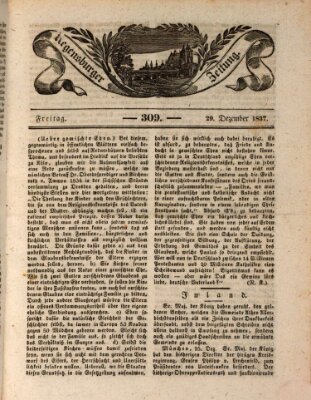 Regensburger Zeitung Freitag 29. Dezember 1837