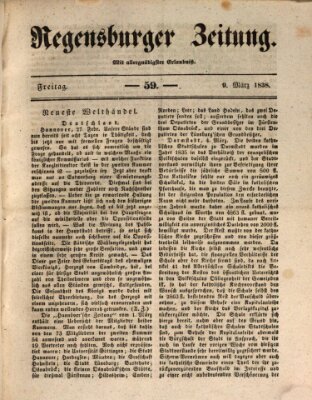 Regensburger Zeitung Freitag 9. März 1838