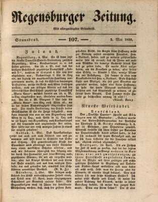 Regensburger Zeitung Samstag 5. Mai 1838