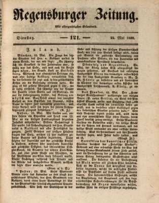 Regensburger Zeitung Dienstag 22. Mai 1838