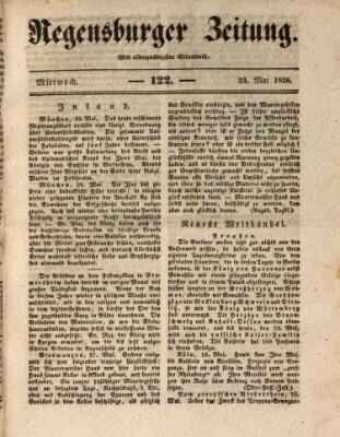 Regensburger Zeitung Mittwoch 23. Mai 1838