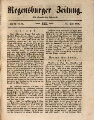 Regensburger Zeitung Donnerstag 24. Mai 1838