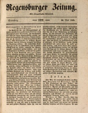 Regensburger Zeitung Dienstag 29. Mai 1838
