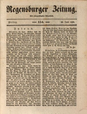 Regensburger Zeitung Freitag 29. Juni 1838