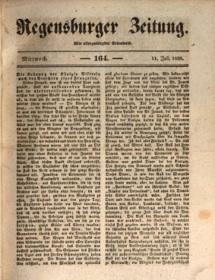 Regensburger Zeitung Mittwoch 11. Juli 1838