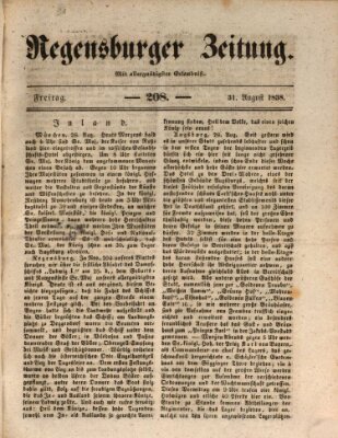 Regensburger Zeitung Freitag 31. August 1838