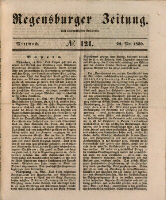 Regensburger Zeitung Mittwoch 22. Mai 1839