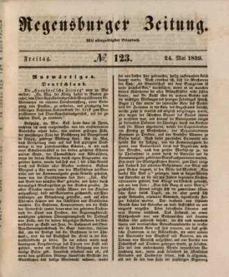 Regensburger Zeitung Freitag 24. Mai 1839