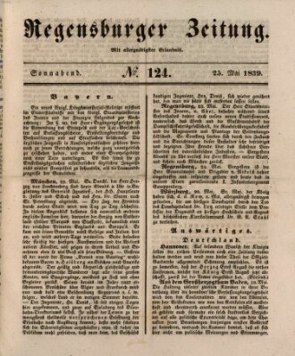 Regensburger Zeitung Samstag 25. Mai 1839