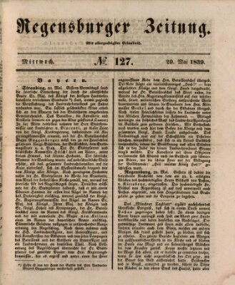 Regensburger Zeitung Mittwoch 29. Mai 1839