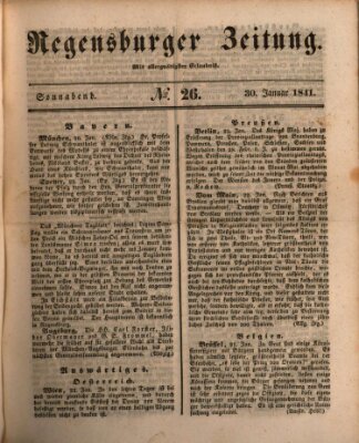 Regensburger Zeitung Samstag 30. Januar 1841