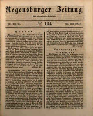 Regensburger Zeitung Mittwoch 26. Mai 1841