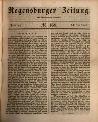 Regensburger Zeitung Freitag 16. Juli 1841