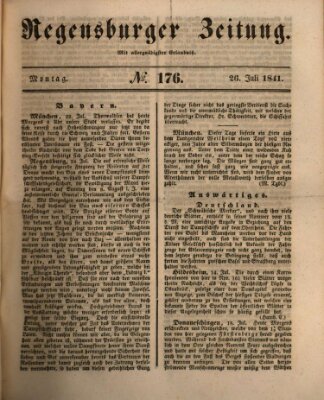 Regensburger Zeitung Montag 26. Juli 1841