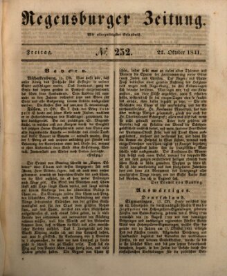 Regensburger Zeitung Freitag 22. Oktober 1841