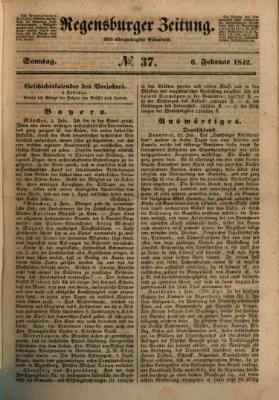 Regensburger Zeitung Sonntag 6. Februar 1842