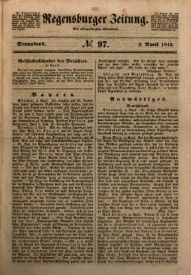 Regensburger Zeitung Samstag 9. April 1842