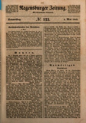 Regensburger Zeitung Donnerstag 5. Mai 1842