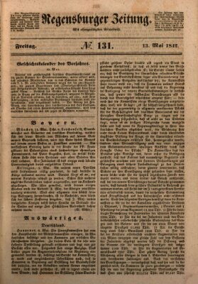 Regensburger Zeitung Freitag 13. Mai 1842