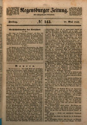 Regensburger Zeitung Freitag 27. Mai 1842