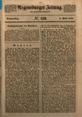 Regensburger Zeitung Donnerstag 9. Juni 1842