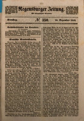 Regensburger Zeitung Dienstag 20. Dezember 1842