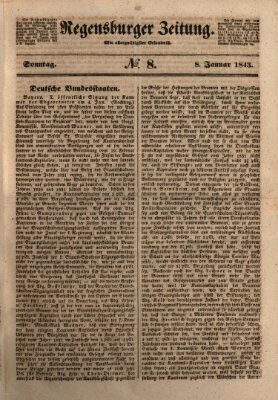 Regensburger Zeitung Sonntag 8. Januar 1843
