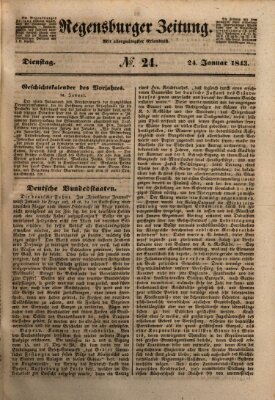 Regensburger Zeitung Dienstag 24. Januar 1843