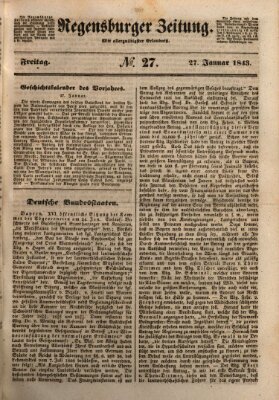 Regensburger Zeitung Freitag 27. Januar 1843