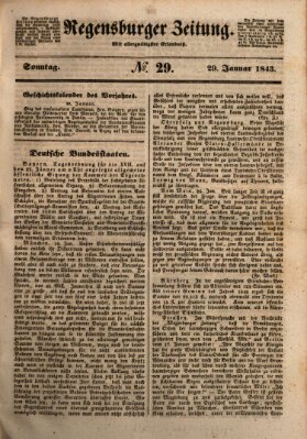 Regensburger Zeitung Sonntag 29. Januar 1843