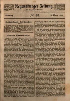 Regensburger Zeitung Montag 6. März 1843