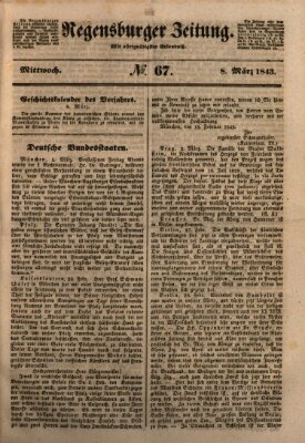 Regensburger Zeitung Mittwoch 8. März 1843