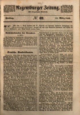 Regensburger Zeitung Freitag 10. März 1843