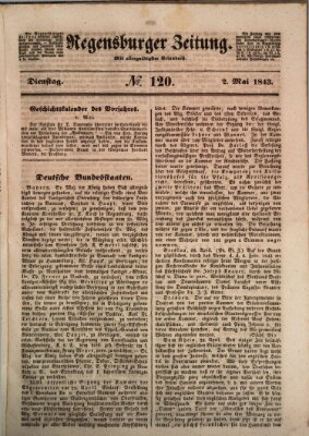 Regensburger Zeitung Dienstag 2. Mai 1843