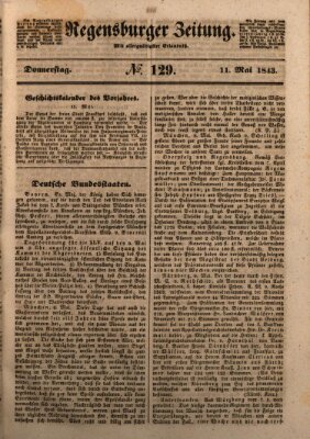 Regensburger Zeitung Donnerstag 11. Mai 1843