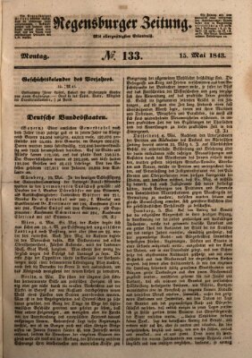 Regensburger Zeitung Montag 15. Mai 1843