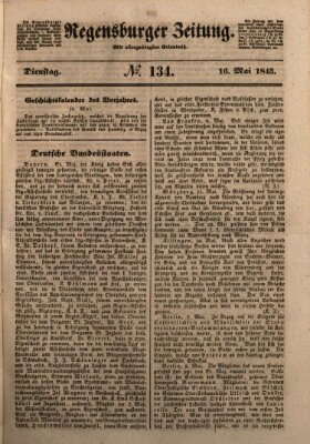 Regensburger Zeitung Dienstag 16. Mai 1843