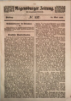 Regensburger Zeitung Freitag 19. Mai 1843