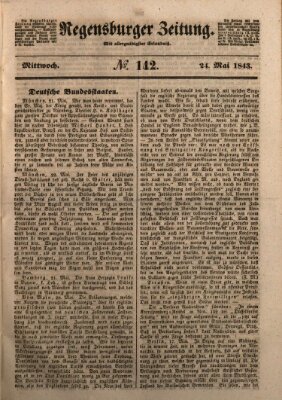 Regensburger Zeitung Mittwoch 24. Mai 1843