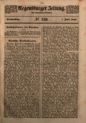 Regensburger Zeitung Donnerstag 1. Juni 1843