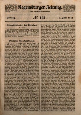 Regensburger Zeitung Freitag 2. Juni 1843