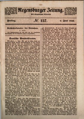 Regensburger Zeitung Freitag 9. Juni 1843