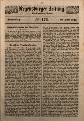 Regensburger Zeitung Donnerstag 29. Juni 1843