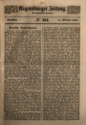 Regensburger Zeitung Sonntag 15. Oktober 1843