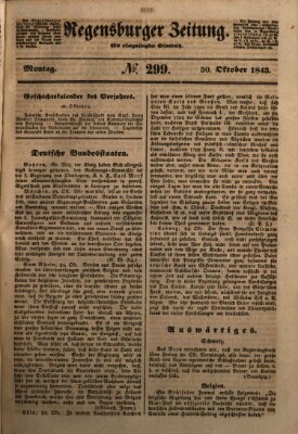 Regensburger Zeitung Montag 30. Oktober 1843