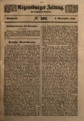 Regensburger Zeitung Mittwoch 8. November 1843